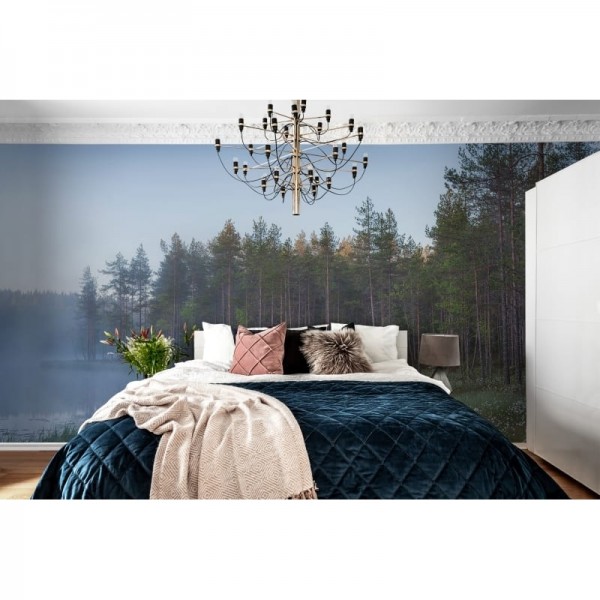 Wallpaper R16421 Forest Lake - REBEL WALLS