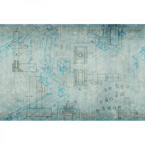 Papel de parede BLUEPRINT GL11321A - GLAMORA