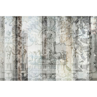 Wallpaper WHITE GOLD GL5451B - GLAMORA