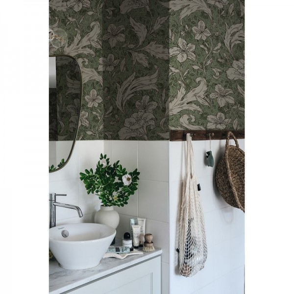 Wallpaper MURAL 650-68 Mattias Forest Green - SANDBERG