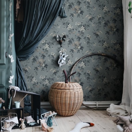 Wallpaper MURAL 651-26 Sandra Misty Blue - SANDBERG