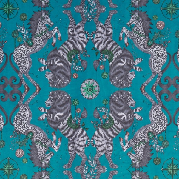 Caspian Teal Velvet F1474-03