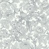 Beaufort Light Grey Flowers &amp; Birds Chinoiserie ECB80408