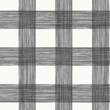 Scarborough Black Striated Plaid ECB80900