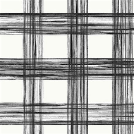 Scarborough Black Striated Plaid ECB80900