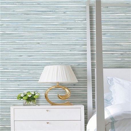 Bellport Aqua Faux Textured Wood Slats ECB81312