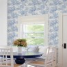 Carmel Light Blue Cornucopia Floral Birds ECB81602