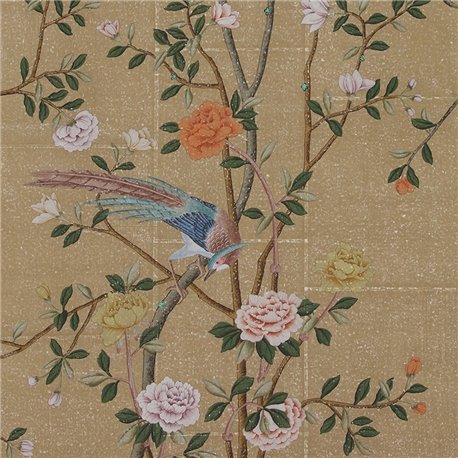 Chatsworth Colourway SC-38 on Stne Ochre India tea paper