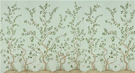 Gustavian Garden Gustavian Garden Spring on custom white dyed paper