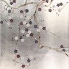 Plum Blossom Lavender on Tarnished Silver gilded paper