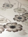 Anemones in Light Full custom monochromatix n Tarnished Silver glded silk