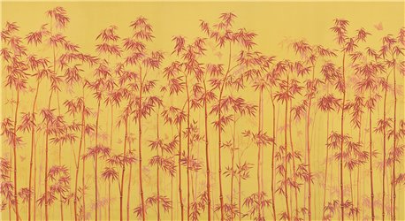 Distant Bamboo Firely on dyed paper