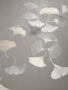 Gingko Colourway SC-98 on Oyster Shell metallic silk