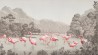 Flamingos Flamingo on Eau Forte scenic paper