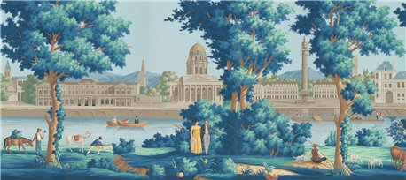 Monuments of Paris Jacquemart on scenic paper