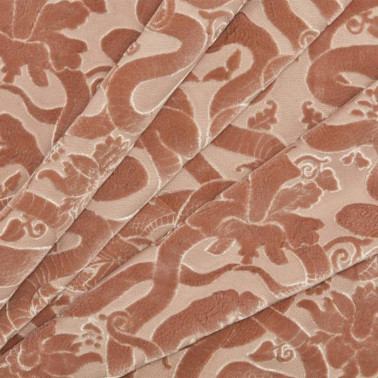 ANACONDA CUT VELVET DUSKY PINK