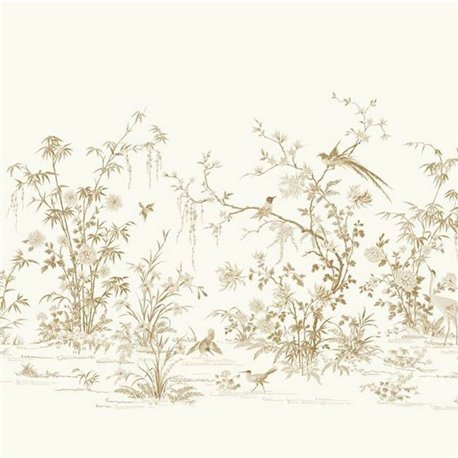 Flowering Vine Chinoiserie Mural kt2262