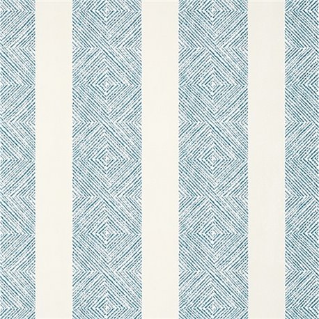 Clipperton Stripe Blue on Natural AT15129