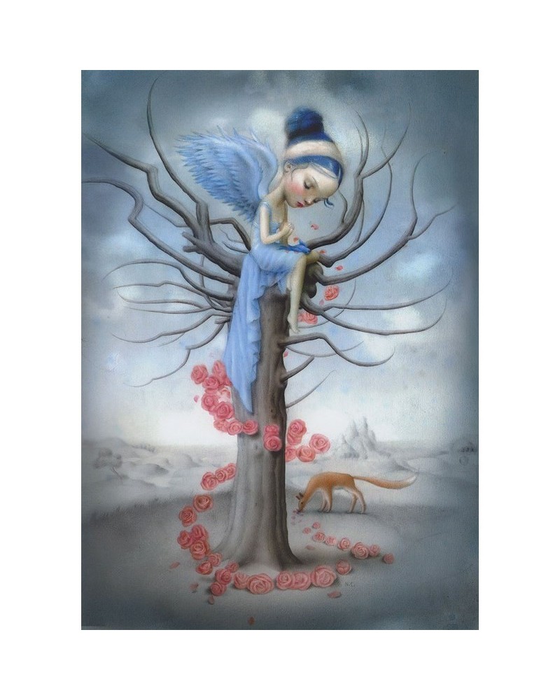 Papel de parede INKCCBB13 BLUE BIRD AND THE FOX - INKIOSTRO BIANCO