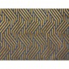 MODERNIST JACQUARD VELVET 02 GOLD OVER BLUE