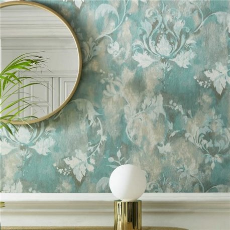 Ornamenta Aqua Green Luxury Damask 2109-156-03