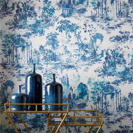 Pavilion Lupin Blue Luxury Toile 2109-153-02