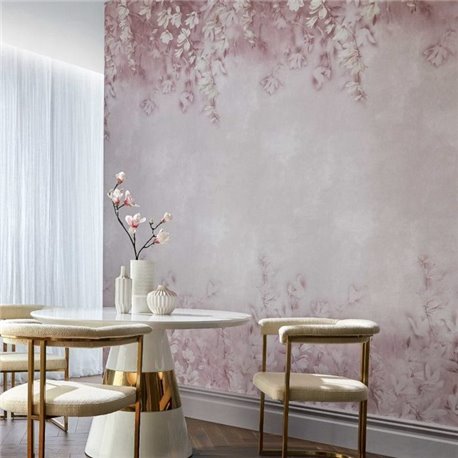 Trailing Magnolia Blush Pink Luxury Floral Wall Mural 2109-158-02