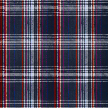 Seaport Plaid Navy Blue WP30067