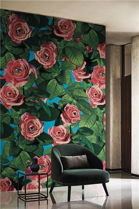 Papel Pintado EYES & ROSES 11TP-01 - LONDON ART