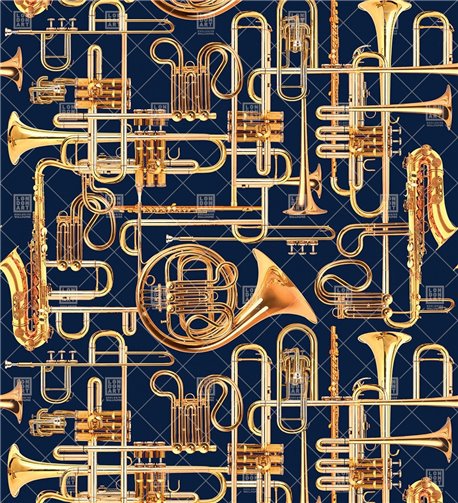 Wallpaper DONALD TRUMPET 13TP-04 - LONDON ART