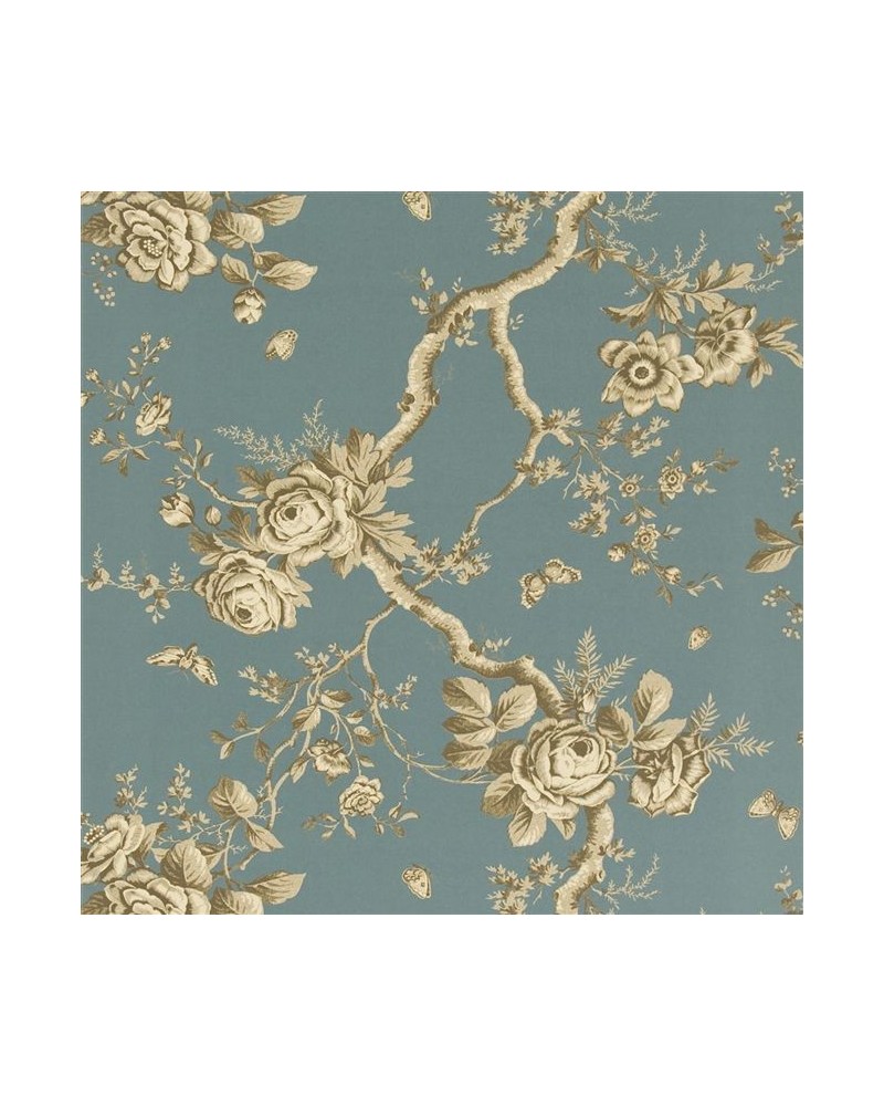 Wallpaper PRL27-07 ASHFIELD FLORAL - TOURMALINE - Ralph Lauren Home