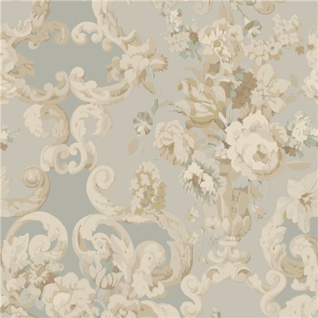 Floral Rococo Aqua FG103-R104