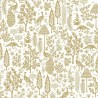 Menagerie Toile White and Metallic Gold RP7371