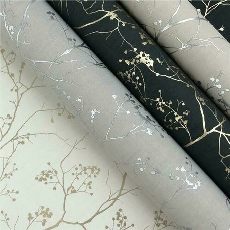 Luminous Branches Taupe Silver DD3815~1