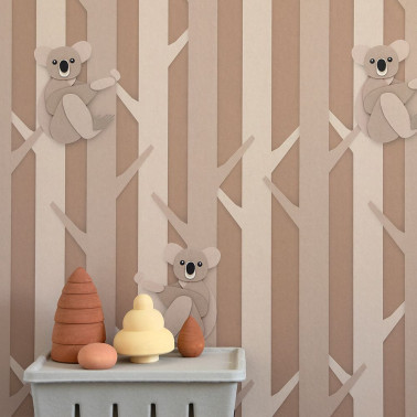 Koala behang nougat