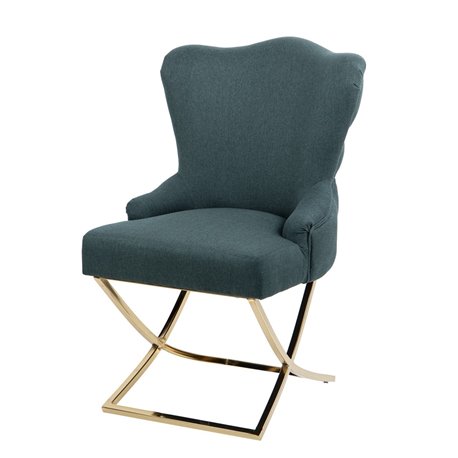 SILLA LINO CAPITONE VERDE BRUNY REF-914023