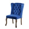 SILLA VELVET CAPITONE AZUL NELSON REF-914011