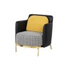 SILLON METAL PU TEXTIL VELVET TULSA REF-902034