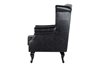 SILLON PU NEGRO PATAS MADERA REF-800103