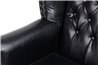 SILLON PU NEGRO PATAS MADERA REF-800103