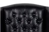 SILLON PU NEGRO PATAS MADERA REF-800103