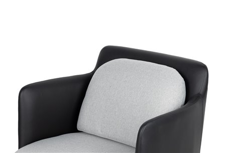 SILLON METAL PU TEXTIL TULSA REF-902033