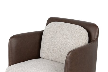 SILLON METAL PU TEXTIL TULSA REF-902037