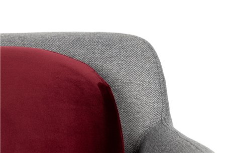 SILLON METAL TEXTIL VELVET TULSA REF-902038