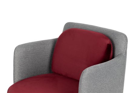 SILLON METAL TEXTIL VELVET TULSA REF-902038