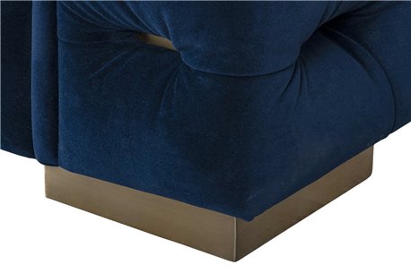 SOFA VELVET AZUL OSCURO 2 PLAZ.AS TWEED REF-920003