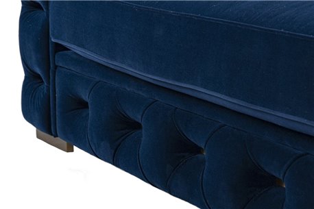 SOFA VELVET AZUL OSCURO 2 PLAZ.AS TWEED REF-920003