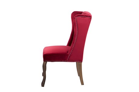 SILLA VELVET CAPITONE ROJO NELSON REF-914010