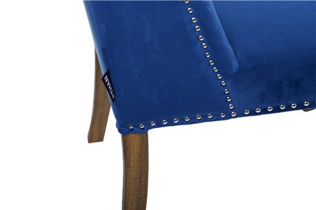 SILLA VELVET CAPITONE AZUL NELSON REF-914011