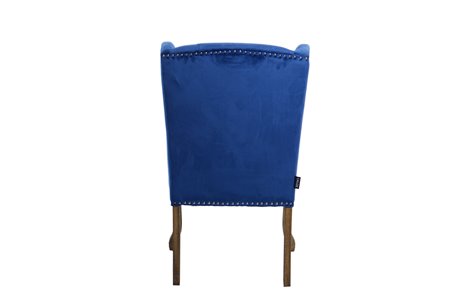 SILLA VELVET CAPITONE AZUL NELSON REF-914011